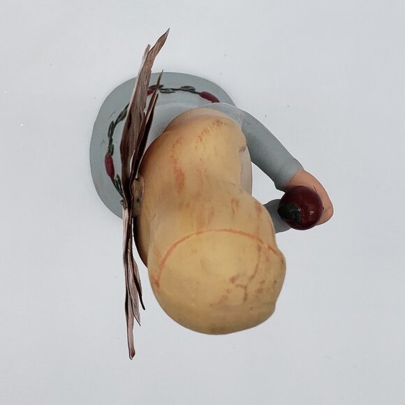 Mind Spring Gentle Souls Wooden 2002 Wisdom Angel Copper Winged Figurine AS IS - Picture 4 of 9